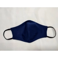 Maska ochronna z bawełny wielorazowego użytku - granatowa